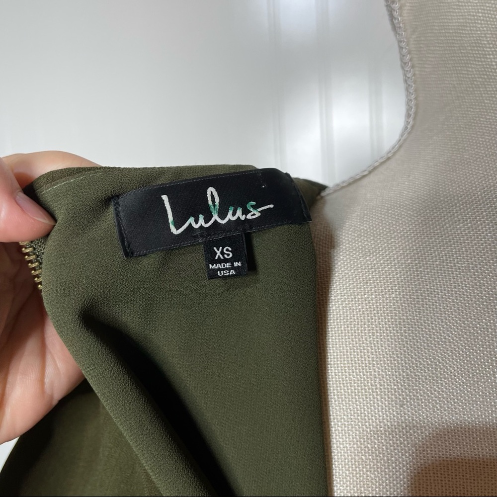 Lulus | Olive Dress - Picture 4 of 4